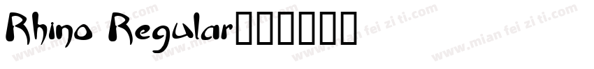 Rhino Regular字体转换